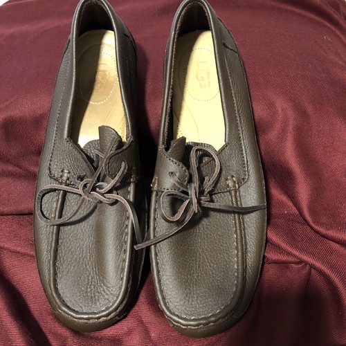 Mocassini in pelle marroni UGG taglia 11 nuovi