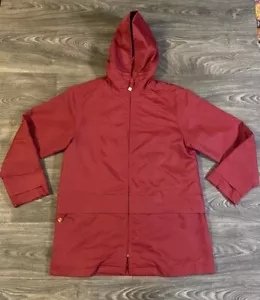 Sanyo New York Quilted Lining Raincoat in Red SZ Small Vintage Nordstrom Saks - Picture 1 of 15