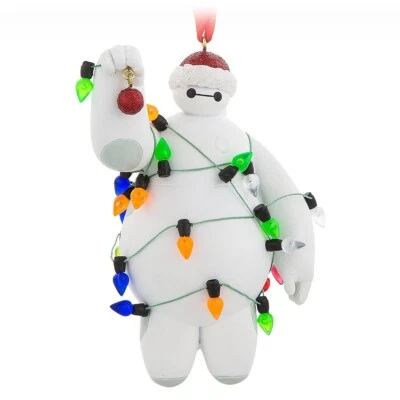 Disney Parks Sketchbook Baymax in Christmas Lights Big Hero 6 Ornament NEW - Image 1 of 2