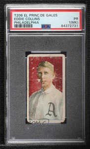 1909-11 T206 El Principe De Gales Back Eddie Collins PSA 1 HOF
