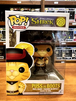 Pop Movies DreamWorks Shrek Puss In Boots 280 Funko Pop Vinyl EXPERT PACKAGING - image 1 of 4