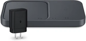 Chargeur sans fil Samsung double chargeur rapide 15W (2022) - Noir - Photo 1 sur 6