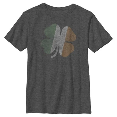 Boy's Lost Gods St. Patrick's Day Irish Pride Clover T-Shirt - Image 1 of 2