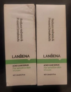 Lanbena - Acne Clear Serum For Sensitive Skin - SP Complex Face Serum - Lot Of 2 - Picture 1 of 6