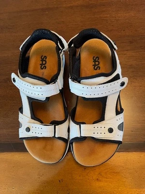 SANDALIA DOMINÓ SAS EMBARQUE BLANCA TALLA 8,5 ANCHO NUEVA Foto 1 de 4