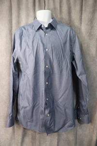 Camisa Banana Republic ajustada sin planchar azul manga larga abotonada XL alta para hombre - Imagen 1 de 3