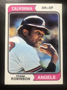 Frank Robinson 1974 Topps Vintage Baseball Card #55 Angels NICE CLEAN! - Picture 1 of 2