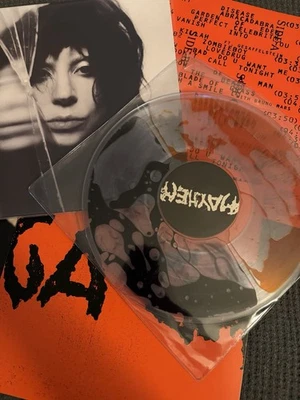 Lady Gaga Mayhem Liquid Filled Vinyl LP Orange Black Bad World - Image 1 of 3