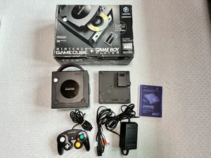 Nintendo GameCube Schwarz Game Boy Player Enjoy Plus Pack Box Japan getestet funktioniert - Bild 1 von 24