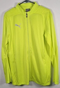 Puma TeamFinal Training Jacket - Youth Boys Age 15-16 Years Electric Lime Silver - Picture 1 of 13