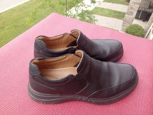 Clarks Unstructured  Casual Slip-On Sneaker Loafer Tumbled Leather US Size 15W - Picture 1 of 4