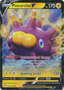 Holo Pincurchin V 072/192 Ultra Rare SWSH02: Rebel Clash - Picture 1 of 1
