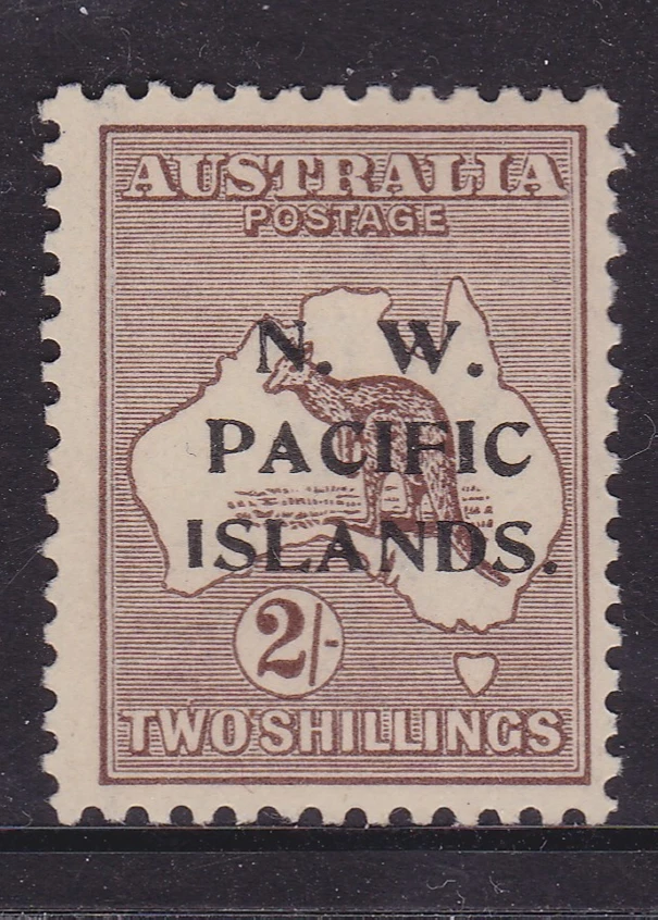 AUSTRALIA KANGAROO RARE 2/- Brown 3RD WMK NWPI MINT/MH (RL62) — 第 1/2 张图片