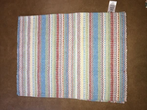 2er Set Pionierin Frau Tischsets Landhaus Kern 14" x 19" Gewebte Streifen - Bild 1 von 5