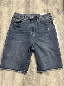 Old Navy Extra High-Rise Rockstar Jeggings Built-In-Tough Jean Shorts Size 14 - Picture 1 of 6