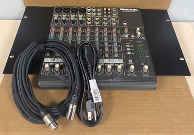 Mackie 1202-VLZ 12-Channel Mic/Line Mixer W/PWR CORD & MIC CABLE (TESTED) - Image 1 of 4