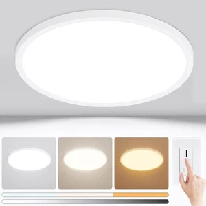 Modern 12'' Led Ceiling Light Fixture, 0.67 Inch Ultra Thin Flush Mount, Brig... - Picture 1 of 8
