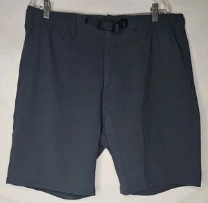 Merrell Shorts Mens 36 Gray Pockets Belted Hiking 9" Inseam Camping * - Picture 1 of 3