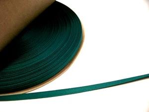 Teal Green Grosgrain Ribbon 1/4" wide x 10 yards Schiff Jade Blue Polyester B56 - Picture 1 of 5