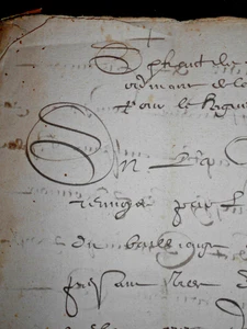 1629 antique legal document manuscript calligraphy 28 pages elegant handwriting - Picture 1 of 16