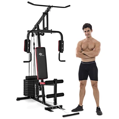 Multifunction Cross Trainer Workout Machine Strength Training Fitness Exercise - Image 1 of 4