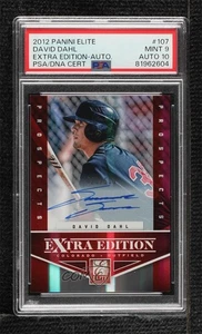 2012 Elite Extra Edition /509 David Dahl #107 PSA 9 MINT Auto - Picture 1 of 3