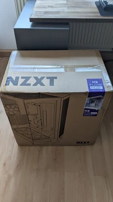 NZXT H9 Flow RGB+ [2025] White weiß Glasfenster Gehäuse Fishtank ATX - Bild 1 von 4