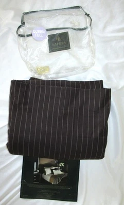 Ralph Lauren Metropolitan Place Full/Queen Comforter cover duvet brown pinstripe - Image 1 of 4