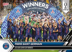 2025-26 UCL Topps NOW Paris Saint-Germain 2025 UEFA Super Cup Winners Card 001 - Picture 1 of 2