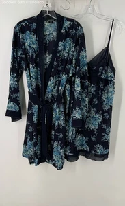 Jones New York Multicolor Floral Long Sleeve 2pc Womens Dress Robe Set Size L/XL - Picture 1 of 4