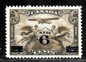 HICK GIRL-OLD MINT CANADA AIRPOST SC#C3 1932 SURCHARGE A5327 - Picture 1 of 2