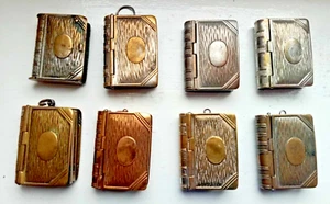 Antique Victorian Silver or Brass Book-Shaped Vesta Case c.1870-1900 - Picture 1 of 11