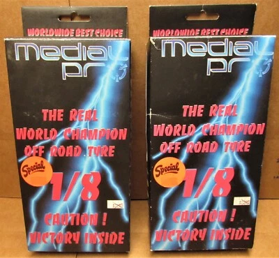 NEW Vintage Medial Pro Turbo 1/8 off-road buggy tire TWO SETS (four tires) - Image 1 of 4