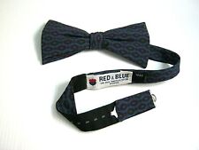 RED & BLUE Bow-Tie New 100% Silk Original