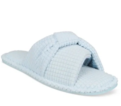 Zapatillas Charter Club para mujer con nudo texturizado azul S 5-6 Foto 1 de 3