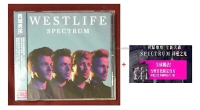 Westlife Spectrum 2019 Taiwan Ltd CD w/OBI +Promo 2 postcards Foto 1 de 4