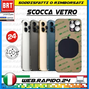 BACK COVER SCHALE RÜCKSEITE GLAS X APPLE IPHONE 12 PRO MAX BIG HOLE + DOPPELSEITIGER AUFKLEBER! - Bild 1 von 5