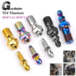Tornillos de titanio TC4 M10 pinzas de freno para motocicleta tornillos tubo de freno modificado - Imagen 1 de 8