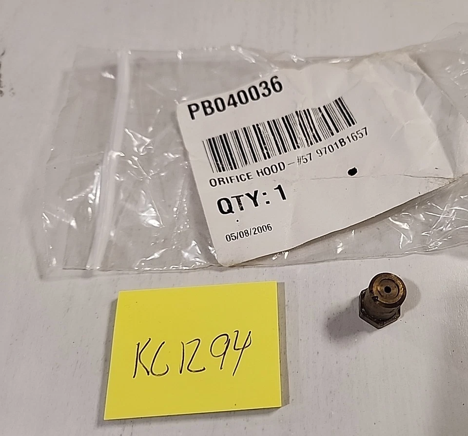 PB040036 VIKING ORIFICE HOOD-#57  (LP) OEM PB040036 - Image 1 of 1