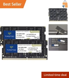 Enhanced 32GB (2x16GB) DDR4 2666MHz RAM for Laptops - Reliable Performance - Picture 1 of 10