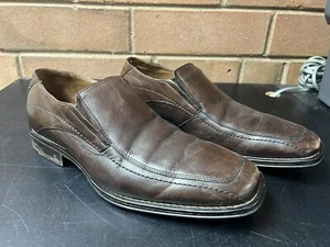 Johnston Murphy Harding Loafers Men's 8 M Brown Leather Slip On Venetian Shoes - Picture 1 of 12