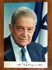 Ezer Weizman President.. Photo Autograph Hand Signed Authentic 12 x 17 cm