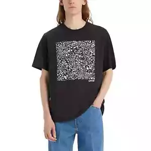 Flower Levi's Short-Sleeve Graphic T-Shirt | Men's: Large | Floral Caviar - Picture 1 of 3