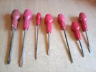 SMALL JOB LOT STANLEY RED HANDLE SCREWDRIVERS