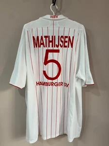 Hamburg 2007/08 Home Football Shirt Adidas Soccer Jersey MATHIJSEN #5 - Picture 1 of 16
