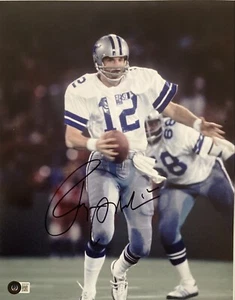 Foto firmada ROGER STAUBACH 11x13 BAJO CERTIFICADO DE AUTENTICIDAD autógrafo #BH047693 Dallas Cowboys - Imagen 1 de 2