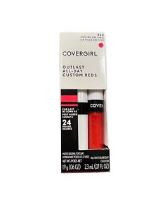 CoverGirl Outlast 24 Hr Custom Reds Shade 820 You’re On Fire! Red Lipstick 