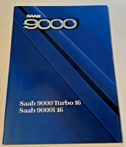 Brochure de Vente SAAB 9000 Turbo 16 & 9000 i 16 - 1986 - suédois Allemand - Imagen 1 de 9