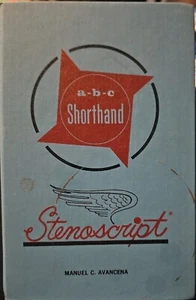 A-B-C Shorthand Stenoscript Manuel C. Avancena 1965 HC Complimentary Copy - Imagen 1 de 11