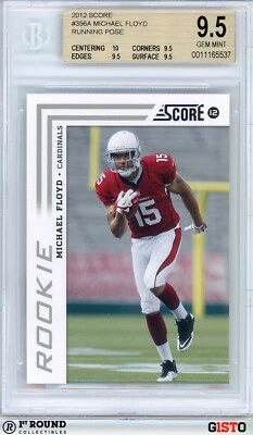 POP 1: Майкл Флойд RC BGS 9,5: 2012 счет дебютант карта #356A Gisto - Изображение 1 из 3